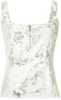 Thumbnail for your product : Marques Almeida zip detail jacquard tank