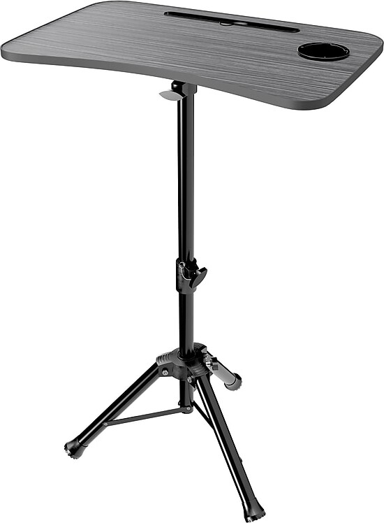 Purely Preuly S90 Portable Laptop/Projector Floor Stand Standing Desk Tripod, Black (PTS90)
