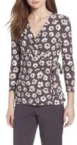 Thumbnail for your product : Anne Klein Faux Wrap Floral Top