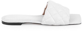 Bottega Veneta Padded Leather Flat Sandals