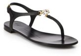 Thumbnail for your product : Giuseppe Zanotti Jeweled Leather Thong Sandals