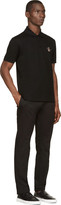 Thumbnail for your product : Givenchy Black Cotton Zip-Trimmed Trousers