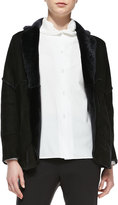 Thumbnail for your product : Shamask Reversible Shearling Fur/Suede Jacket