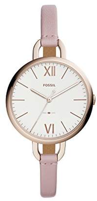 Fossil Women's Analogue Quartz Watch with Leather Strap ES4356
