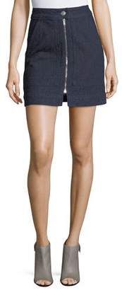Isabel Marant Penelope Denim Zip-Front Miniskirt