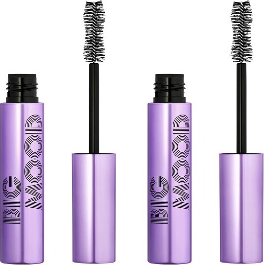 Elf Big Mood Mega Volume & Lifting Mascara Black 2pk 0.6fl oz