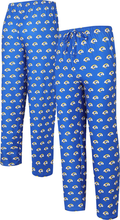 Men's Concepts Sport Royal Los Angeles Rams Gauge Allover Print Knit Pants
