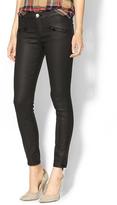 Thumbnail for your product : Current/Elliott The Vegan Leather Soho Zip Cropped Stiletto