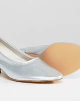Thumbnail for your product : Daisy Street Silver Mid Heeled Shoes