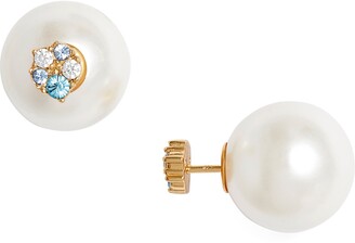 Olivia Burton Swarovski Crystal & Imitation Pearl Stud Earrings - ShopStyle