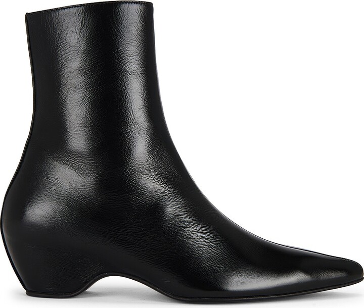 KHAITE Sybil Ankle Boot in Black