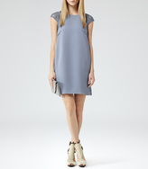 Thumbnail for your product : Reiss Hattie Lace LACE DETAIL SHIFT DRESS BLUEBERRY