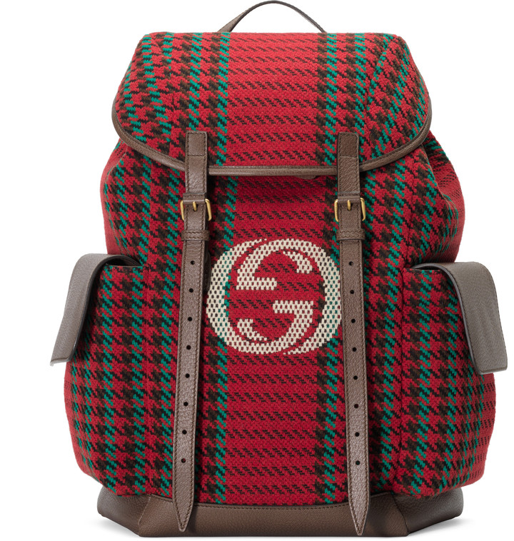 gucci backpack with stripe
