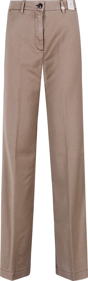 Myths High-Waisted Straight Leg Pants With Pleat