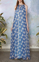 Thumbnail for your product : Luisa Beccaria Chiffon Tenda Printed Dress