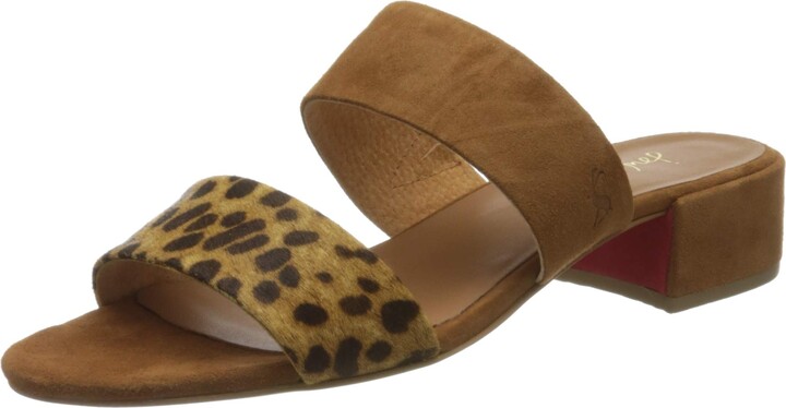 joules sandals leopard print