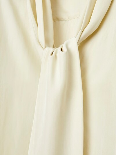 Loewe Logo Silk Satin Shirt W/ Self-Tie Collar - ShopStyle Blouses