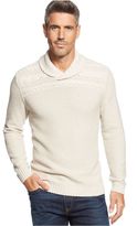 Thumbnail for your product : Tasso Elba Big and Tall Cable-Knit Shawl-Collar Sweater
