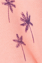 Thumbnail for your product : The Elder Statesman Printed Cotton-fleece Sweatshirt - Peach