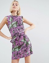Thumbnail for your product : ASOS Made In Kenya Ruffle Shift Dress In Large Floral Print
