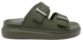 Thumbnail for your product : Alexander McQueen Hybrid Rubber Sandals - Khaki