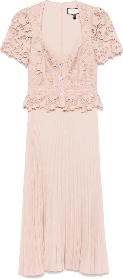 NISSA LacePanels Maxi Dress