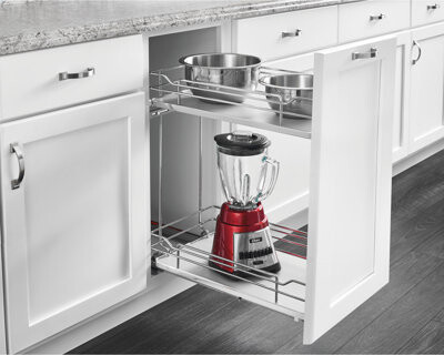 Rev-A-Shelf Two-Tier Sold Surface Pull Out Organizers with Soft Close