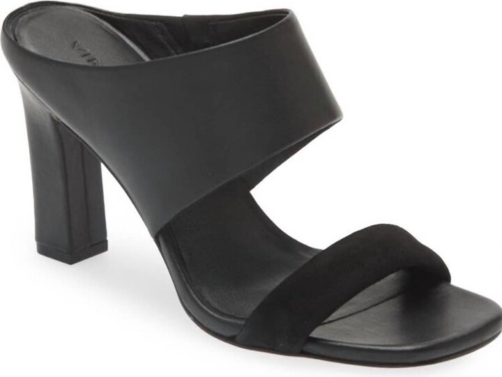 Vince Women's Block Heel Slide Sandals In Black