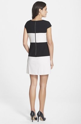 Andrew Marc Colorblock Stretch A-Line Dress