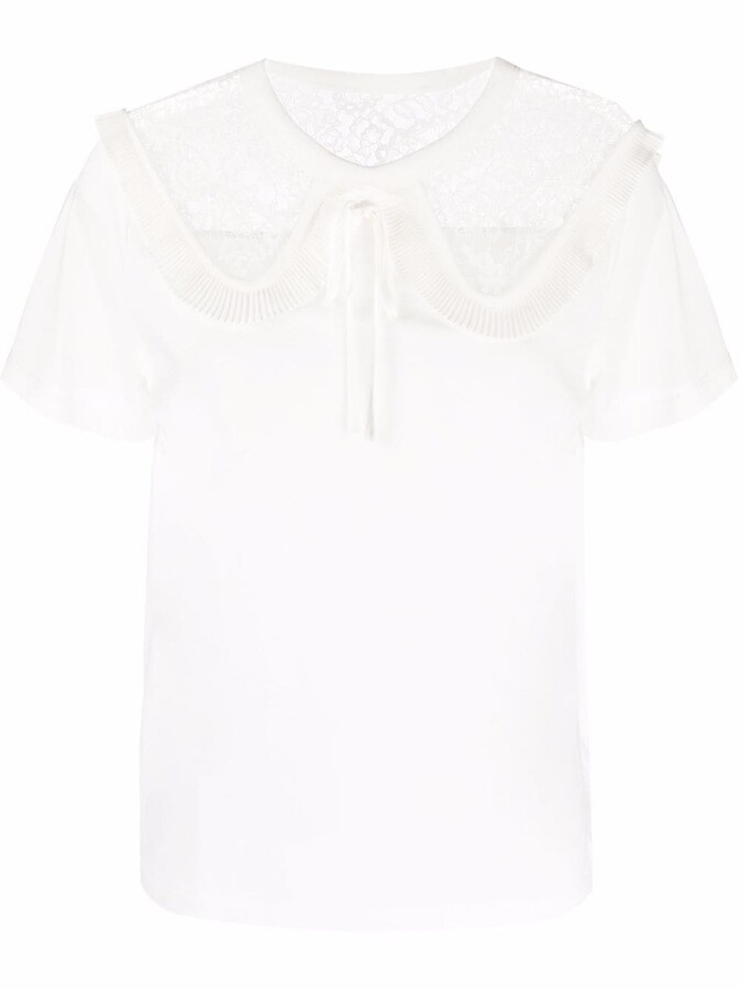 Sandro Lace Top | Shop the world's largest collection of fashion 