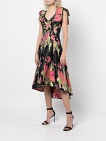 Thumbnail for your product : Marchesa Notte High-Low Floral Jacquard Gown