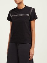 Thumbnail for your product : 6 Moncler Noir Kei Ninomiya - Chain Seams Cotton T-shirt - Black