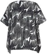 Thumbnail for your product : Diane von Furstenberg Vine Wave Grey Silk New Hanky Top