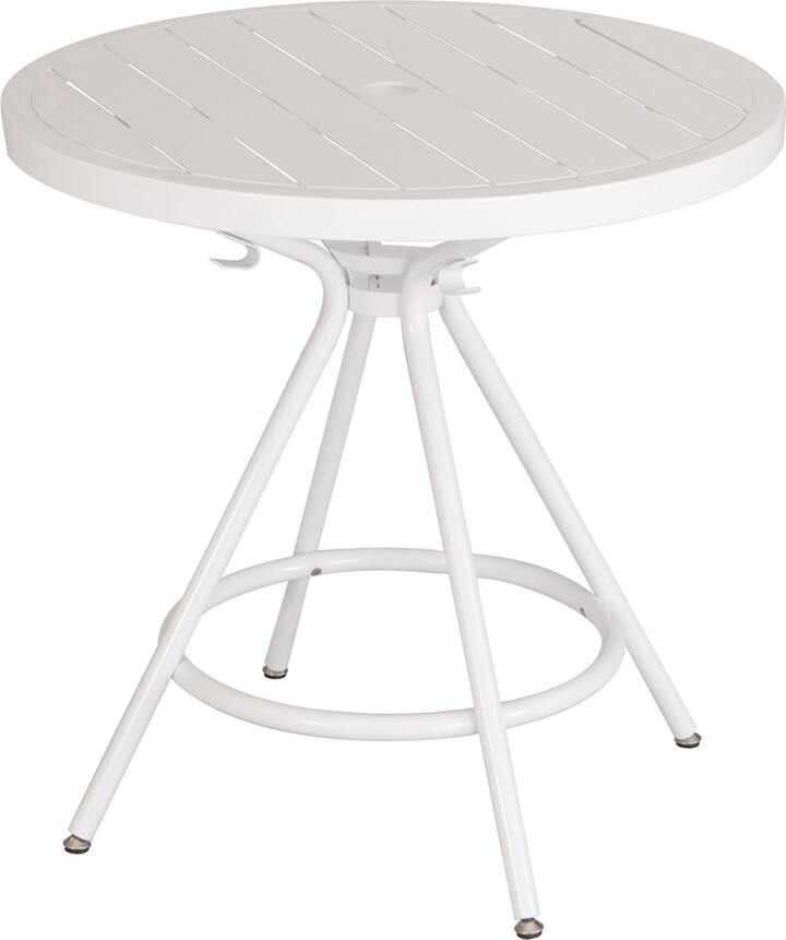 Safco CoGo Table - Assembly Required - White, Powder Coated - Steel