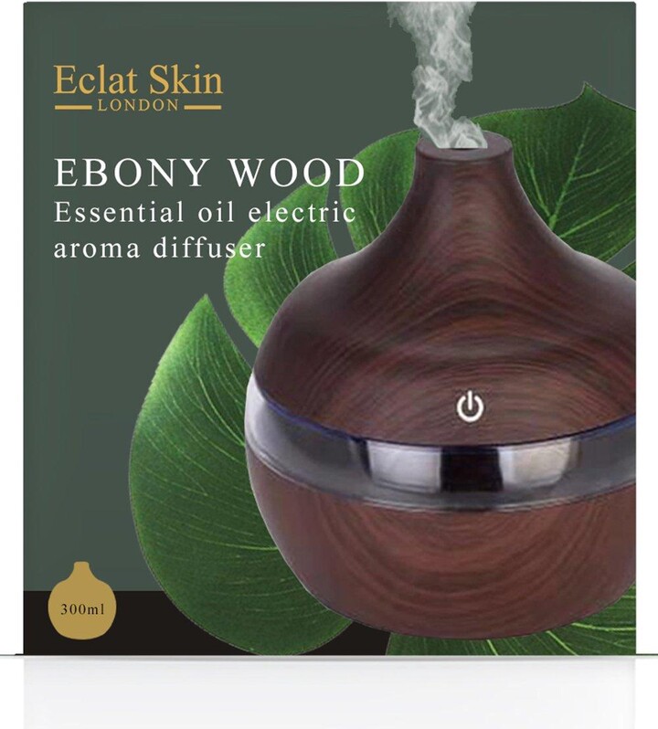 Eclat Skin London Ebony Wood essential oil electric aroma diffuser