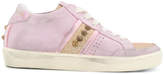 Thumbnail for your product : Leather Crown panelled sneakers
