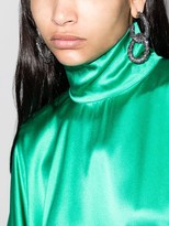 Thumbnail for your product : Oscar de la Renta Crystal-Embellished Hoop Earrings