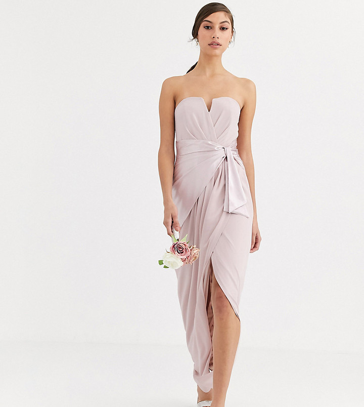 tfnc cami wrap maxi dress
