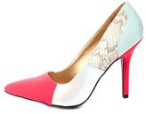 Thumbnail for your product : Qupid Color Block Pointed Toe Pumps
