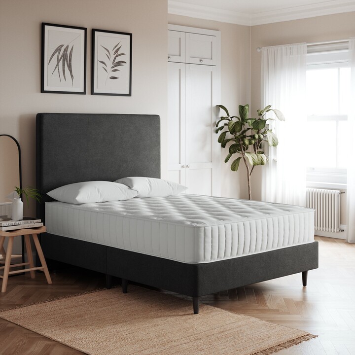 Dunelm Platform Tweed Bed Base Grey ShopStyle