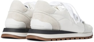 Brunello Cucinelli Embellished leather sneakers