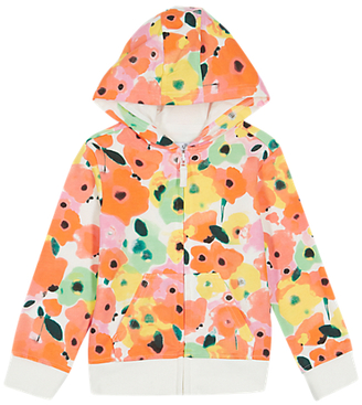 Marks and Spencer Hooded Floral Sweat Top (1-7 Years)