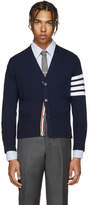 Thumbnail for your product : Thom Browne Navy Cashmere Cardigan