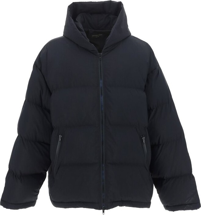 balenciaga puffer jacket blue