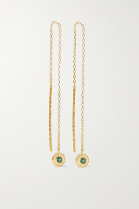 Octavia Elizabeth + Net Sustain Nesting Gem 18-karat Recycled Gold Emerald Earrings