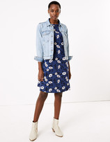 Thumbnail for your product : Marks and Spencer Jersey Floral Knee Length Swing Dress