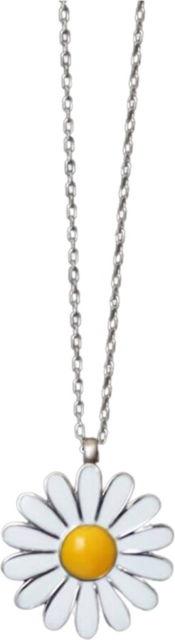 Spero London Sterling Silver Daisy Pendant Necklace