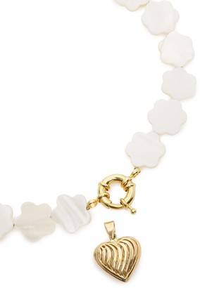 Timeless Pearly Timeless Pearly Mother-of-pearl Flower Necklace