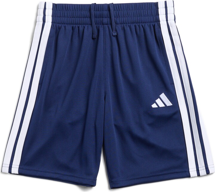 adidas Kids' Core 3-Stripes Mesh Shorts