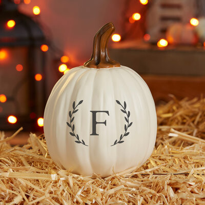 Personalization Mall Laurel Initial Personalized Monogram Pumpkins